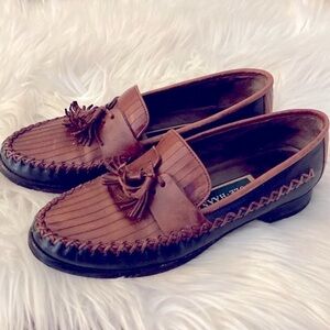Cole Haan vintage two tone leather loafers